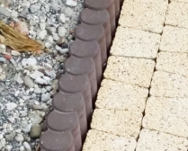 Obrzeże palisadowe brąz